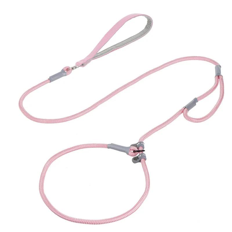 Military Grade Dog Leash Slip Chain Dual Handle Nylon Rope No Pull Training Lead Heavy Duty Pet Traction Rope for M L Dogs
