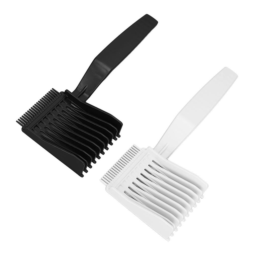 2pcs Professional Hair Cutting Comb Rounded Teeth Barber Fade Combs for Hair Salon