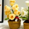 Versatiles Home Accent Crochet Valley Potted Plant LED Night Lights Suitable for Living Room or Stable