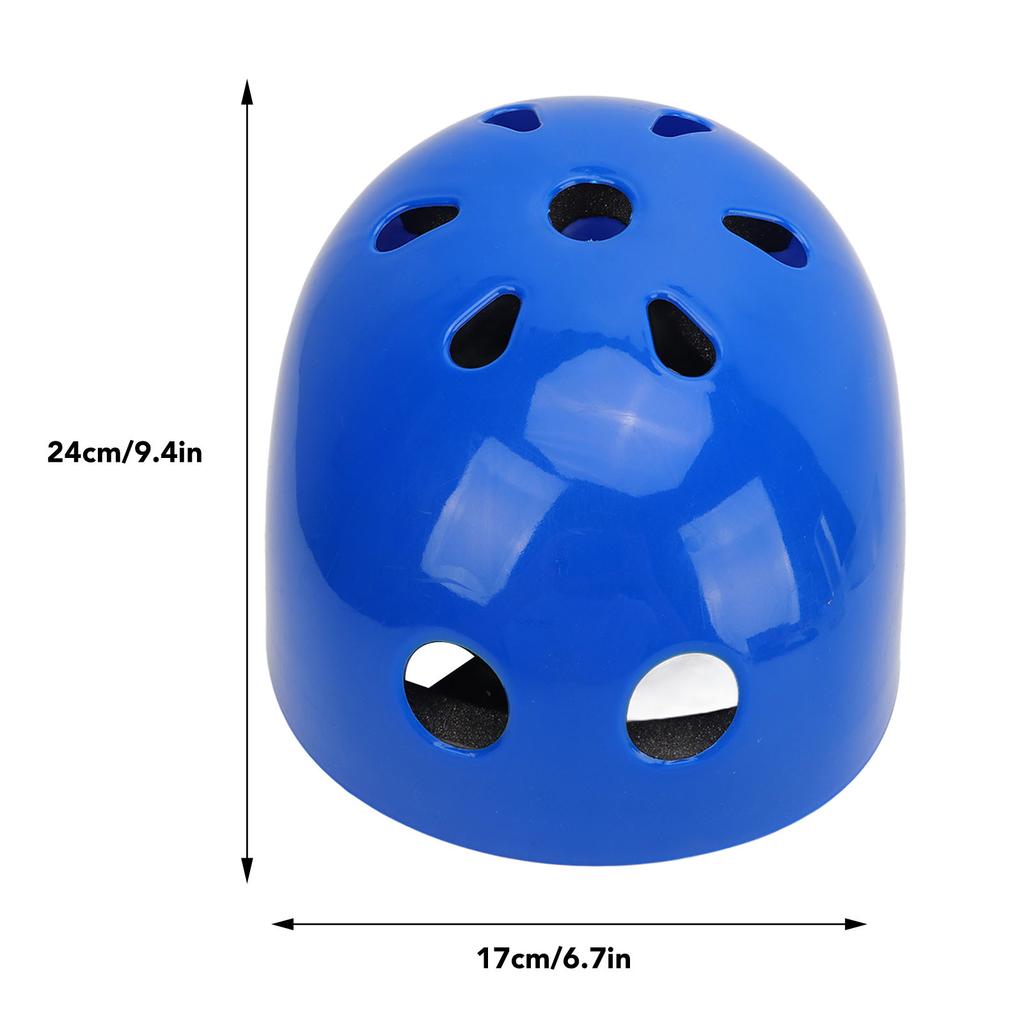 Children Bicycle Helmet Lightweight Safety Shock Absorption Sturdy Construction Breathable Kids Skate Helmet Blue