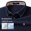 MONTAGUT Men's Silk Blend Antibacterial Short Sleeve Polo Shirt