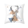 Nordic Christmas Pillow Cover Simple Printed Lines Elk Series Sofa Office Pillow Cushion Cover