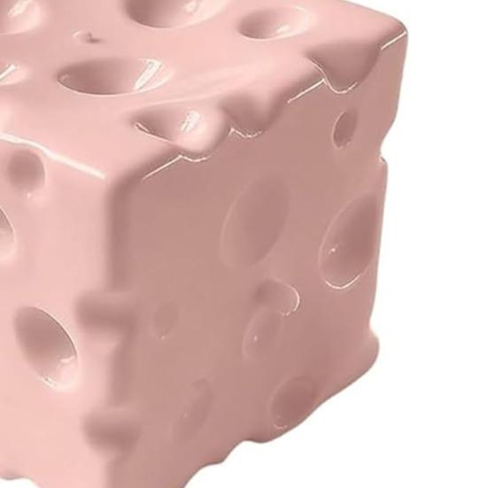 Pink Cheese Squeeze Toy Stress Relief Yellow Cheese Block Fidget Toy Relaxation