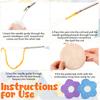 6 Pcs Punch Needle Cup Mat Kit DIY Punch Needle Embroidery Kit Multi-purpose Craft Punches Needles Cups Pad Set for Beginners