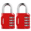 ORIA Combination Padlock 2PCS Password Locks 4 Digit Waterproof Outdoor Lock For Door Suitcase Bag Package Cabinet Locker Window