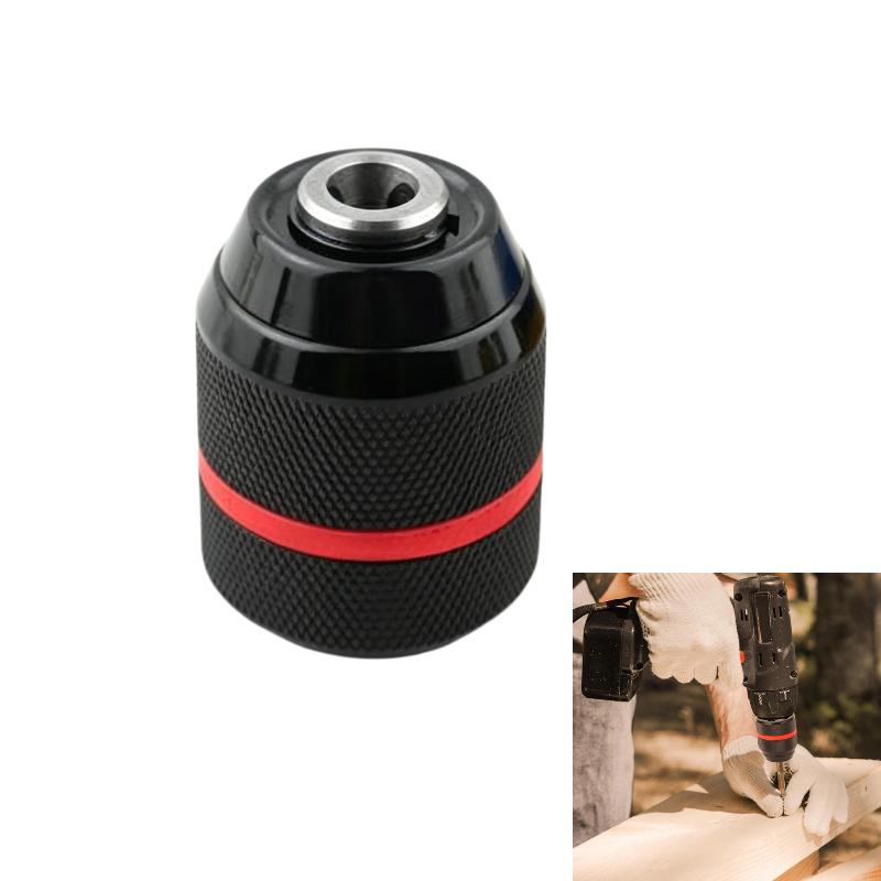 10Mm Hard Metal Drill Chuck Self Locking Keyless Electric Tools 3/8-24Unf Thread For Rechargeable Electric Drills