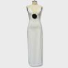 2024 European & American Style V-Neck Splicing Backless Chiffon Suspender Dress for Women