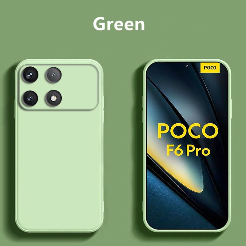 For Xiaomi Poco F6 Pro Case For Xiaomi Poco F6 Pro Case Funda Liquid Silicon Capa Back Phone Cover for Xiaomi Poco F6 Pro