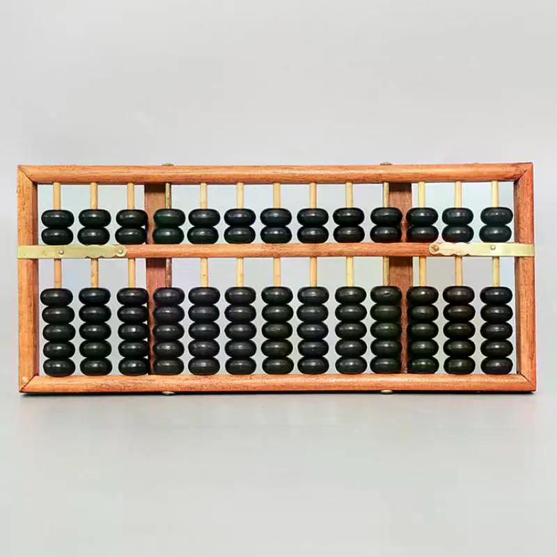 1Pcs Soroban Calculating Counting Tools Portable Chinese 13 Digits Column Abacus For Students Teachers Accountants Office Clerks