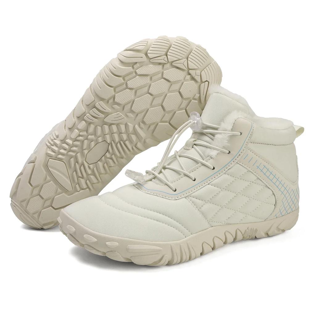 Fashion Barefoot Snow Boots Outdoor Trekking Shoes Anti Slip Casual Winter Booties Thermal Trail Running Shoes Plush for Hiking Climbing
