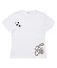 Ebeulisi Button Patchwork Short Sleeve T-Shirt (White)