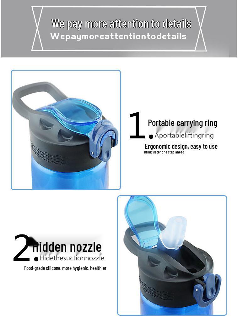 Tritan Filter Straw Water Cup for Outdoor Sports