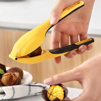 Chestnut Clip Sharp Cross-serrated Blade Comfortable Grip Simple Operation Time-saving Nut Cracker Kitchen Tool