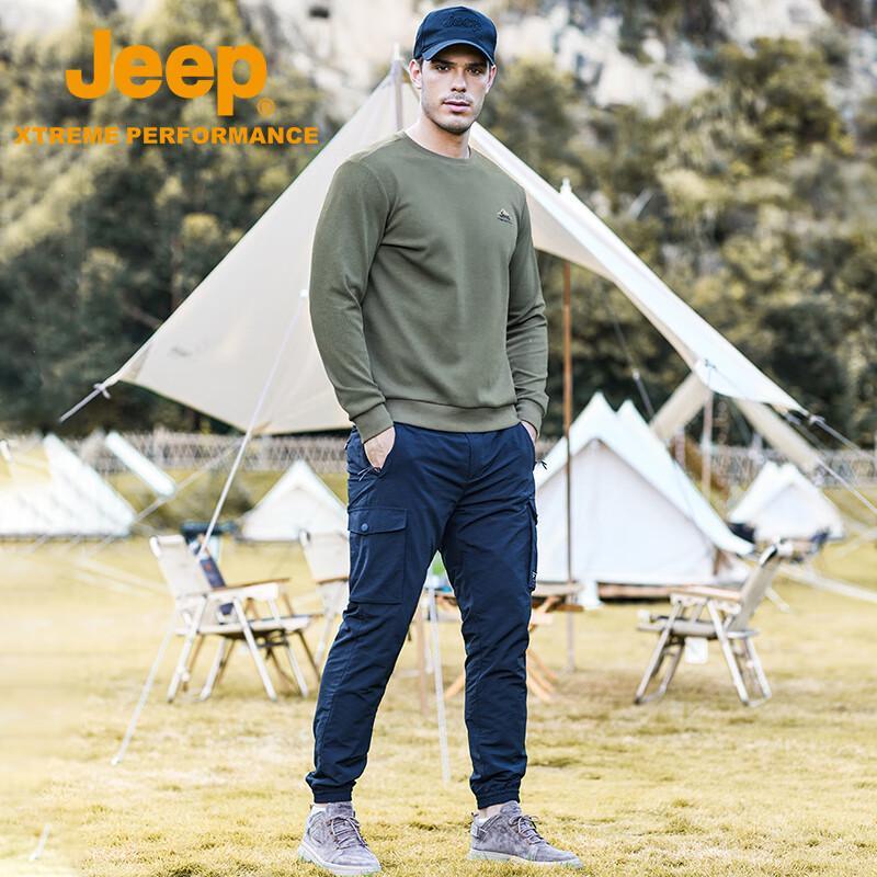 Jeep Men's Warm Fleece-Lined Casual Long Sleeve Top