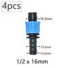 16mm 5/8'' Nastro per Irrigazione a Goccia Valvola di Intercettazione Gomito Raccordo a T Tappo Terminale Connettore a Blocco Filettato Tubo per Irrigazione da Giardino Giunti per Tubo Flessibile
