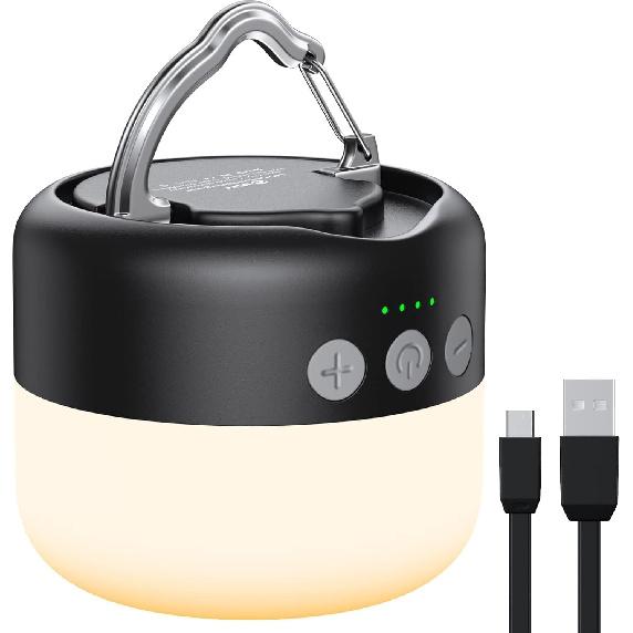 ZMNT LED Camping Lantern Rechargeable 1000LM, Up To 300H Running Time Camping Tent Light, 6700mAh Emergency Hanging Light for Hurricane, Power