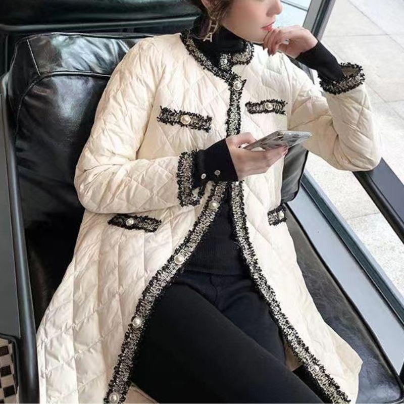 

Осень-зима женские элегантные модные свободные парки, топы, женские повседневные универсальные кардиганы, пальто, женские пуговицы, длинная куртка, верхняя одежда 3XL белый