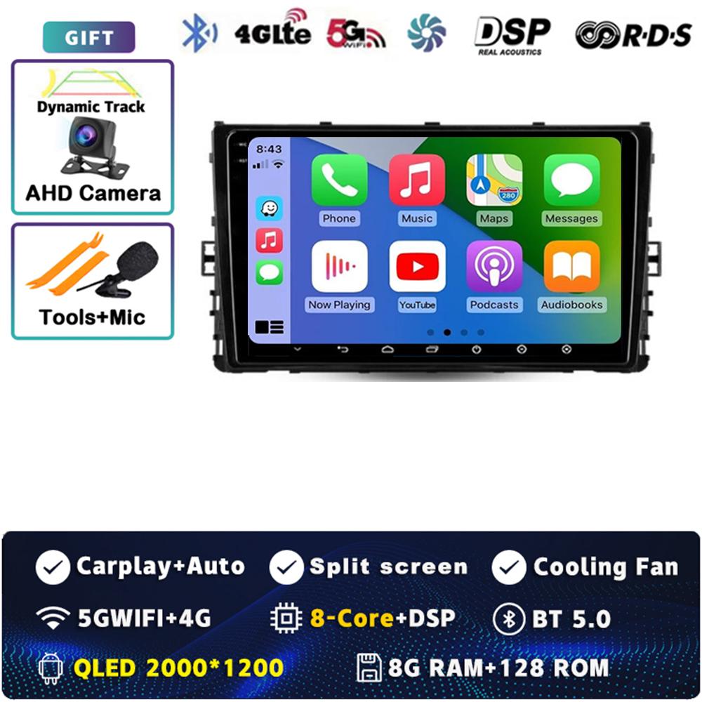 Android 14 Carplay Car Radio For Volkswagen Jetta 7 2018 - 2022 Multimedia Video Player Navigation GPS Stereo 2Din DVD Head Unit