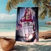 Custom Name Ultra-Soft Beach Towel with Harley Quinn Theme,Ideal for Pool - Camping, Diving - Perfect Travel Essential, Vibrant Beach Towel.