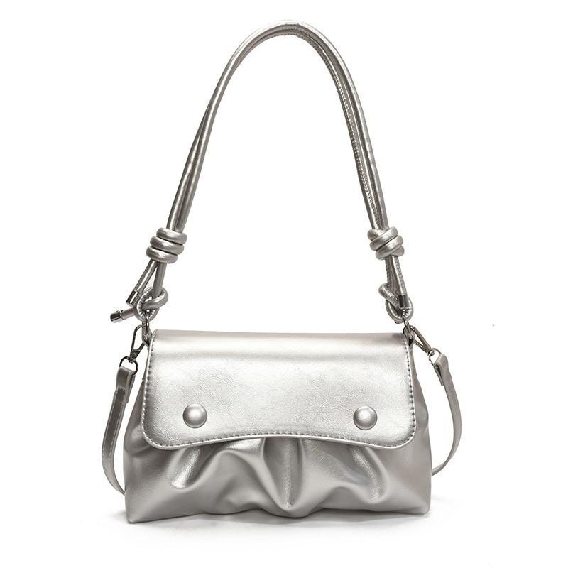 Premium pleated bag women's new fashionable large-capacity underarm bag versatile shoulder messenger bag