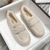 Women Fur Boots Cotton Slippers Women Winter New Style Bag Heel Home Warm Non Slip Plush Cotton Shoes For Women Wearing Outside