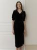 Kinder Baby Classy Black Velvet Long Dress