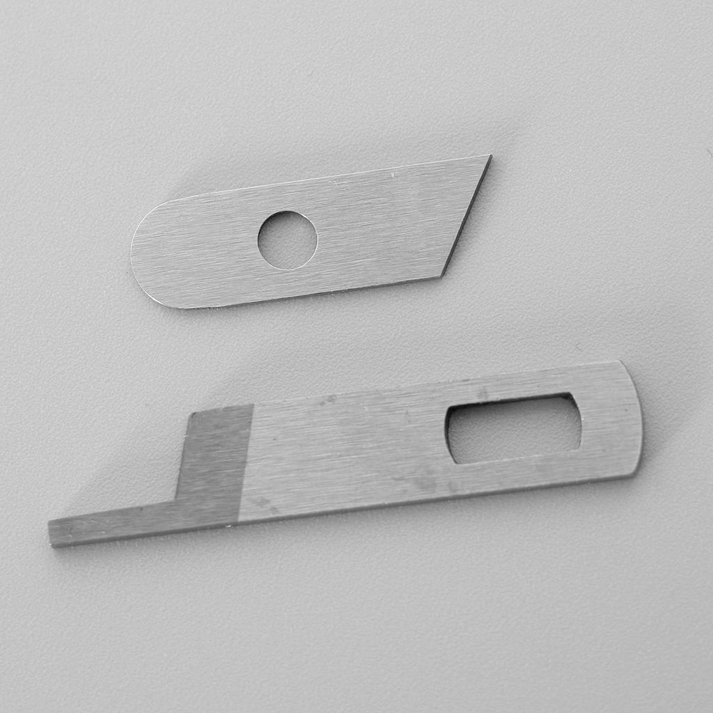 Couteau Supérieur Inférieur pour Machine à Surjeter en Acier Inoxydable Lame de Machine à Coudre Accessoire Industriel pour Singer 14CG744 14U554 Pfaff 4762