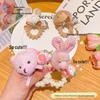 Sweet Girl High Elasticity Plush Rabbit & Bear Hair Ties - No Damage, Cute Ponytail Hair Ropes for Children