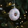 Christmas Ornament Sparkling Pink Series Ice Cream Doughnut Shape Hanging Pendant Farmhouse Xmas Decor