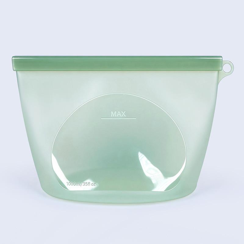 Sealed silicone fresh-keeping bag Household refrigerator Milk storage bag Food storage bag Self-sealing food bag Kitchen fresh-keeping bag box