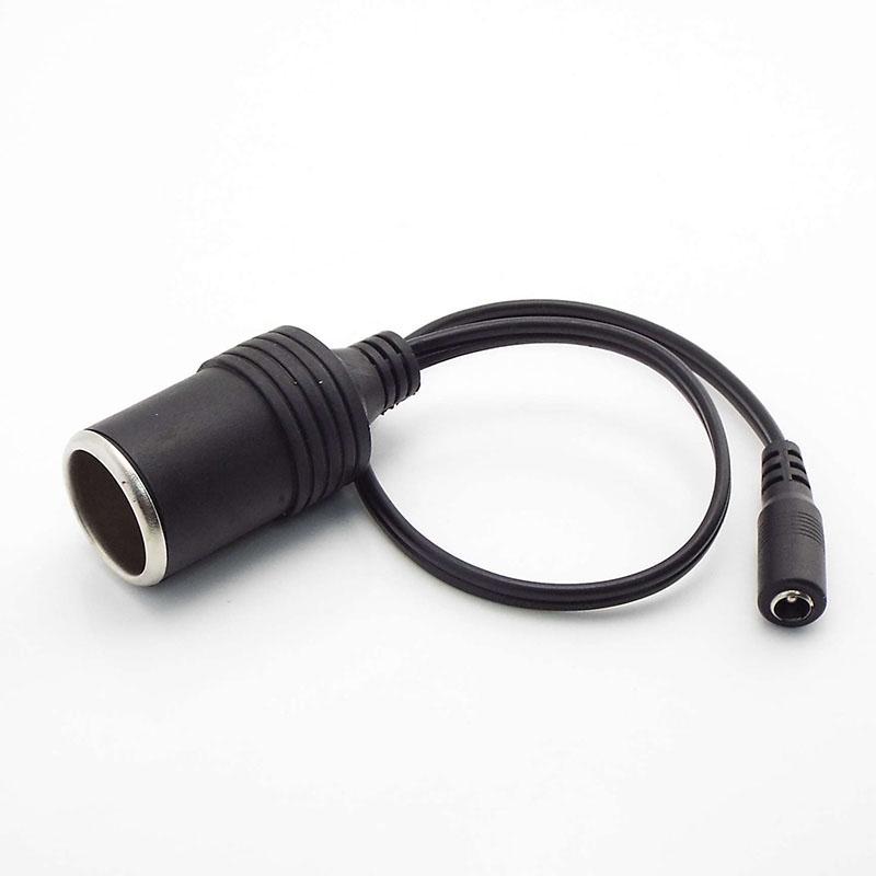 

5,5 мм X 2,1 мм DC Мужской Женский Кабель питания к автомобильному зарядному устройству, адаптер прикуривателя, разъем 12 В 24 В 5 А Ампер female