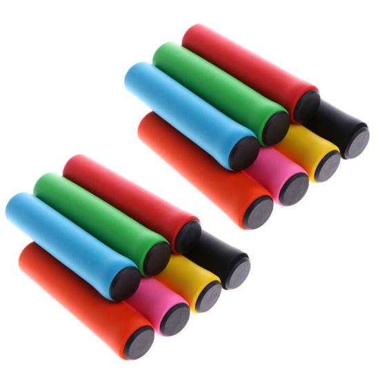 1 Ζεύγος Υπερελαφριές Αντιολισθητικές Μαλακές Σιλικόνης Λαβές Τιμονιού Ποδηλάτου Βουνού Σπόγγοι Καλύμματα