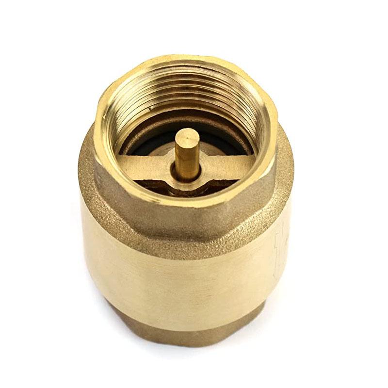 Fabrikpreis Messing 1/2" Messing Vertikales Rückschlagventil mit Feder Einweg-Rückschlagventil