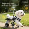 4 Wheels Dog Wheelchair for Pets Training Hindlimb Wheelchairs Upgraded Retractable Cat Hindleg Assist Car Paralyzed Driving Aid