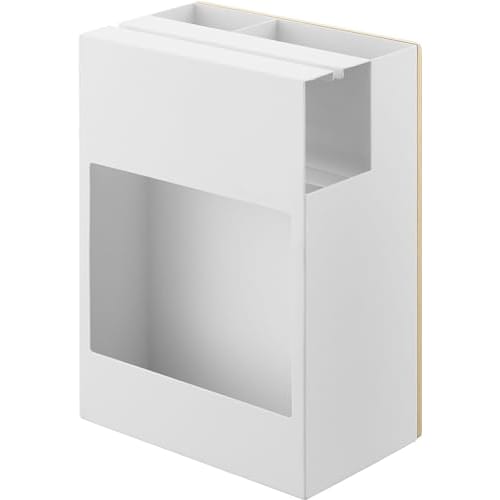 Yamazaki Cleaner Tool Organizer, Natural, Approx. W20 X D12.7 X H28cm, RIN, Keeps Cleaning Tools Organized and Organized, Product Code: 1746