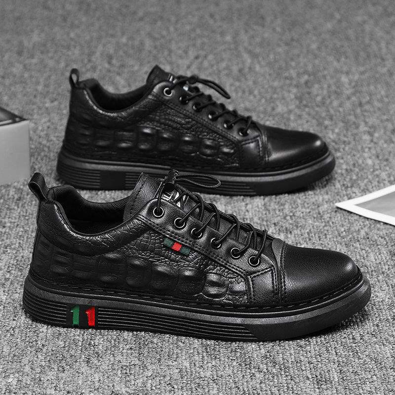 

Autumn men s shoes business trend casual shoes men s flat baseplate shoes one pedal shoes men s 44 чорний