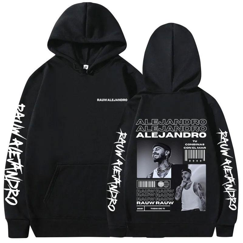 Singer Rauw Alejandro Todo De Ti Album Print Hoodie Man Fashion Vintage Streetwear Men Hip Hop Oversized Sweatshirt Male Hoodies