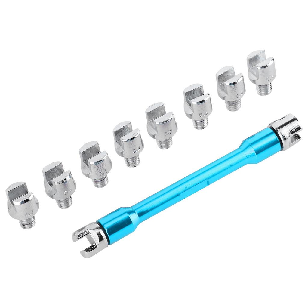 Motorcycle Spoke Wrench CNC Spanner Set 5.0‑6.8 Length 93mm 3.7in for Most Motorbike