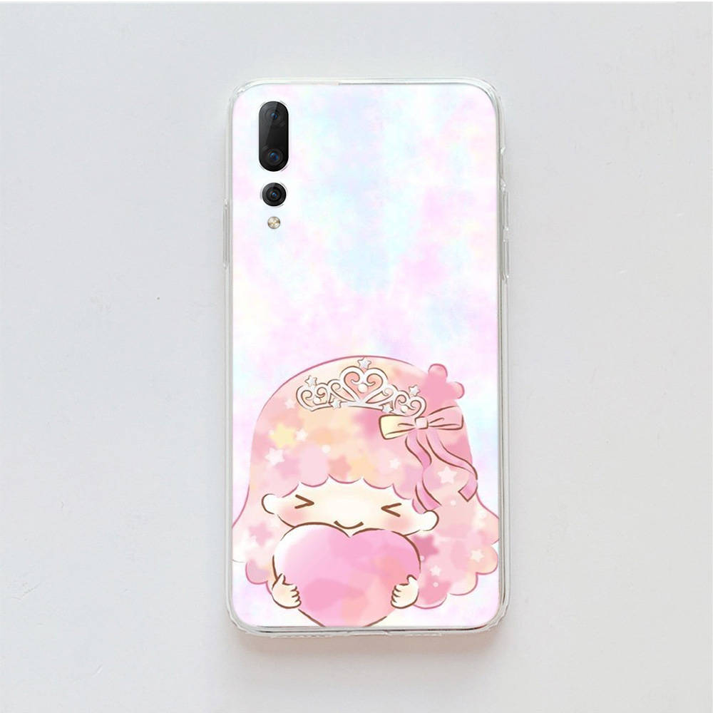 Transparent Case for Samsung A04 A14 A23 M33 M53 Realme 10 9 C35 C55 VIVO X80 Infinix Hot 30 Note 11 Tecno Spark 8P Pro L-31 Cute Little Twin Stars
