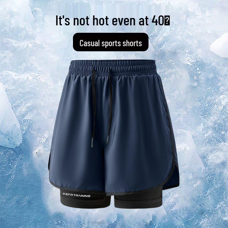 2026 Dual-Layer Men's Shorts: Sports, Running, Beach, Fitness