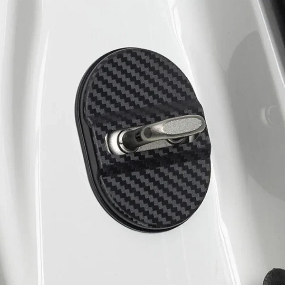 4pcs door lock buckle protective cover door lock cover vibration reduction and noise reduction adhesive buffer