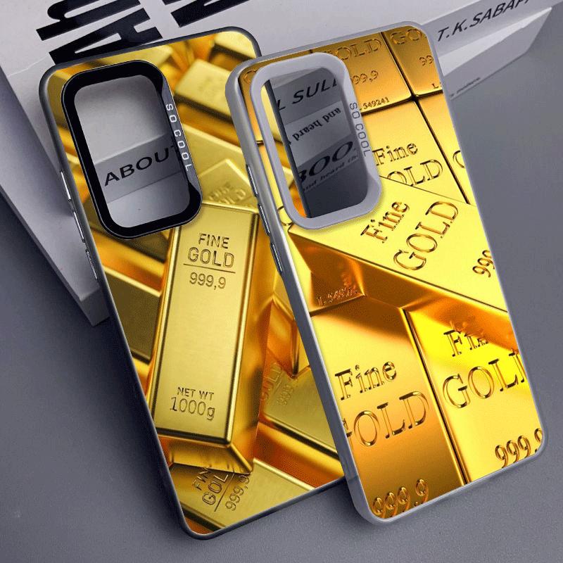 Feine Goldmuster-Druck Stoßfeste Handyhülle für Samsung A17 A16 A15 A14 A37 A57 A36 A56 A26 A35 A55 A25 A34 A54 A24 A13 A23