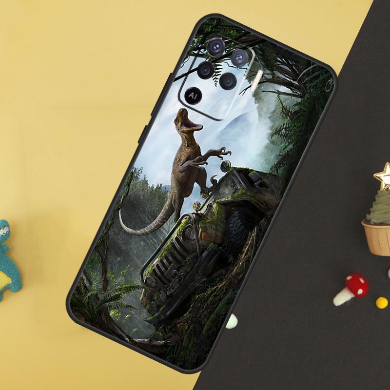 Dinosaur Case For Oppo A60 A80 A40 A15 A16 A17 A57 A94 A74 A54 A76 A96 A18 A38 A58 A78 A98 A5 A6 Pro