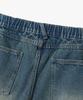 Dimiteulibeullaeg Bio-Washed Cargo Bermuda Denim Pants_Indigo