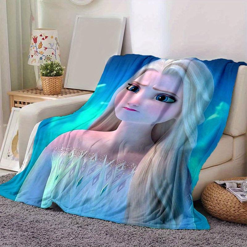 1pc, Elsa Frozen II Queen Elsa Ice Princess Blanket Home Decor, Couch Throw, Outdoor Blanket, Gift, Coverlet Suitable for Bedroom, Living