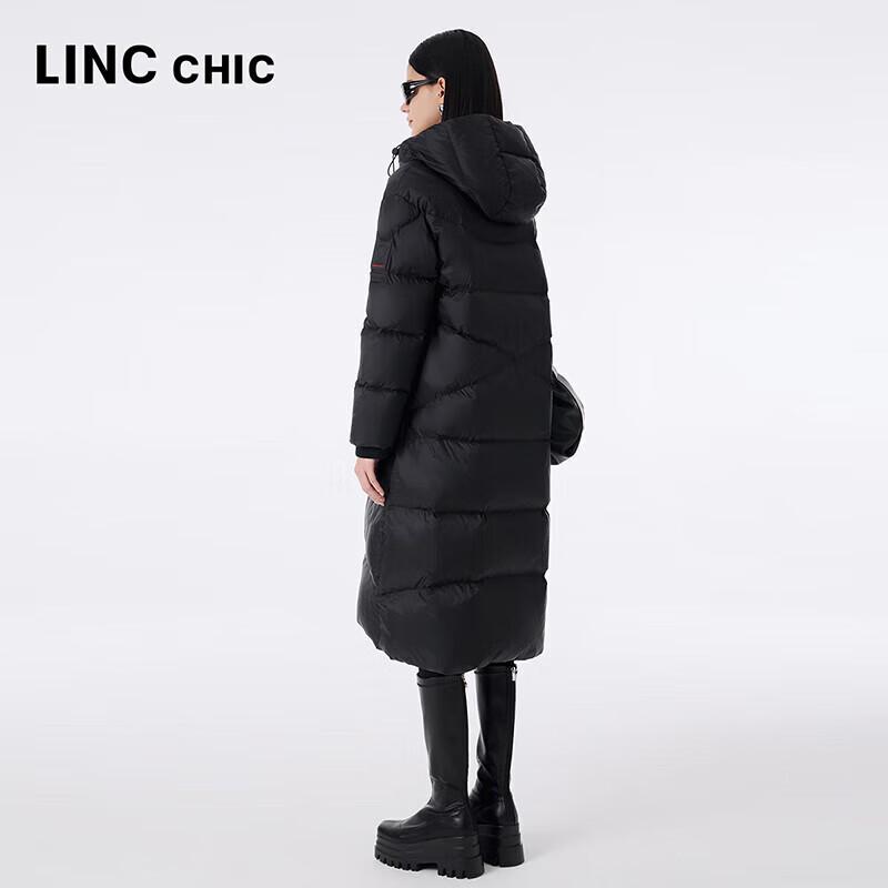 Jin Yujie Damen Lange Daunenjacke mit Kapuze