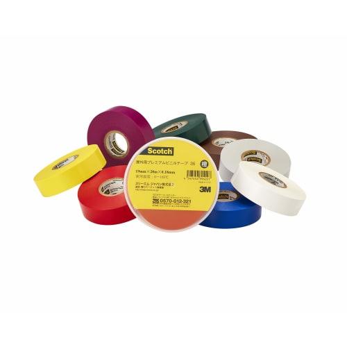 3M Scotch Vinyl Tape 35 5 Colors Heat Resistant/Flame Retardant 12.7mmx6m 35 MC