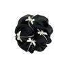 Black Ribbon Hair Scrunchie