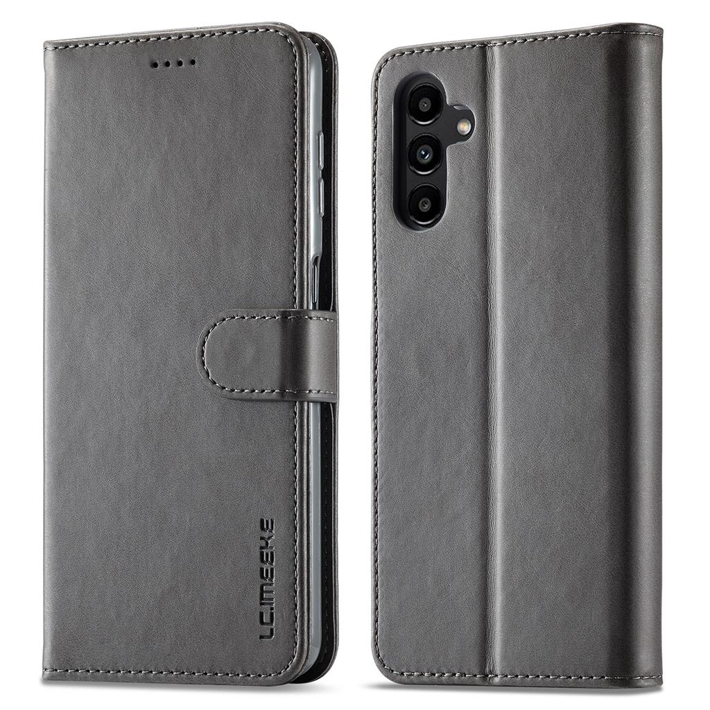 LC.IMEEKE For Samsung Galaxy A34 5G Calf Texture Case Wallet Stand Design Magnetic Clasp Leather Phone Cover