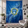 Leeds United Futbol Duvar Gobleni Ev Dekorasyonu Yatak Odası Oturma Odası Arka Planı için Duvara Asılan Kumaş